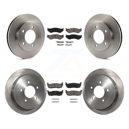 Brake Rotor Ceramic Pad Front Rear Kit For Ford Expedition Lincoln Navigator 4WD