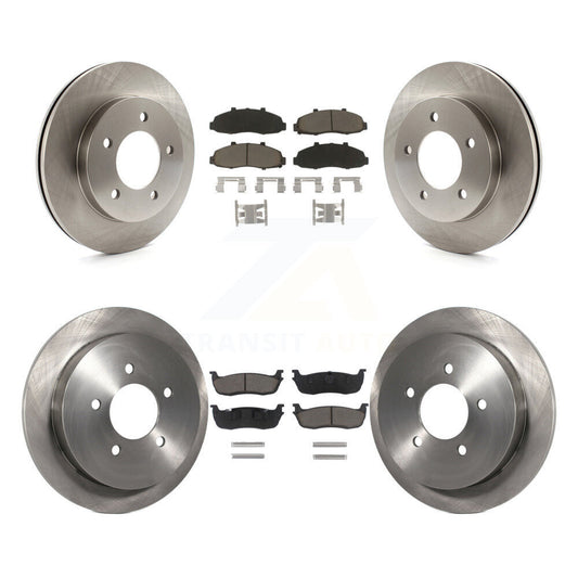 Disc Brake Rotors And Ceramic Pads Front Rear Kit For Ford F-150 Heritage 4WD
