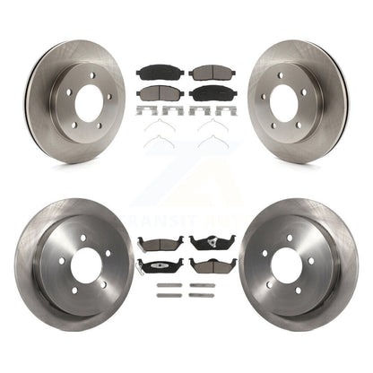 Disc Brake Rotors And Ceramic Pads Front Rear Kit For 2004 Ford F-150 4WD