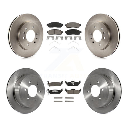 Brake Rotor And Ceramic Pad Front Rear Kit For 2009 Ford F-150 With 6 Lug Wheels