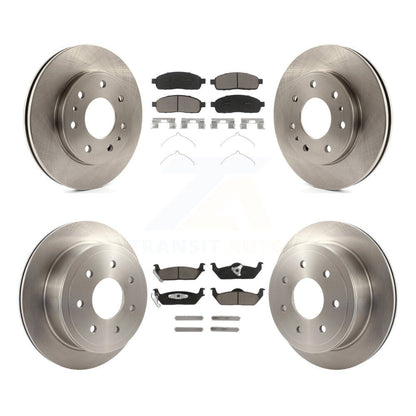 Brake Rotor And Ceramic Pad Front Rear Kit For 2009 Ford F-150 With 7 Lug Wheels