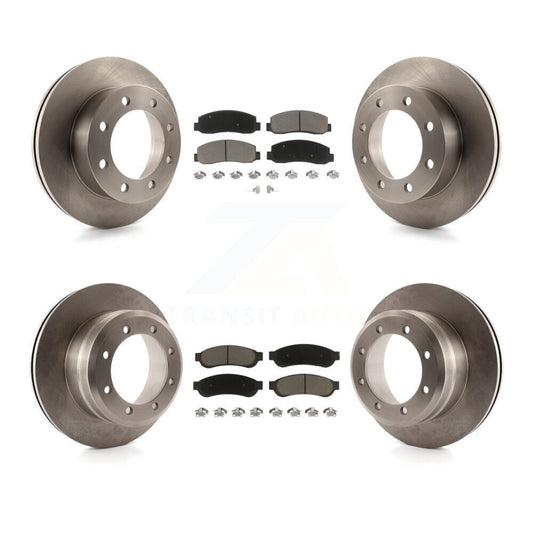 Brake Rotor & Ceramic Pad Front Rear Kit For 2005-2007 Ford F-350 Super Duty 4WD