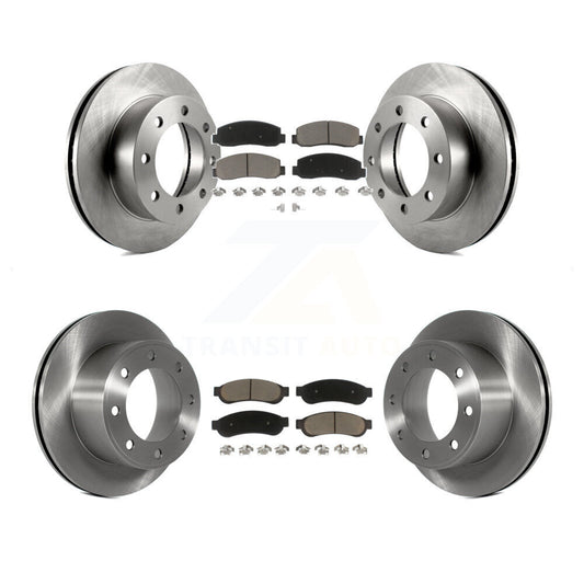 Brake Rotor & Ceramic Pad Front Rear Kit For 2008-2009 Ford F-250 Super Duty 4WD