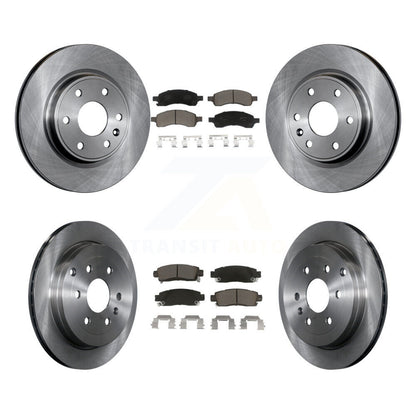 Brake Rotors & Ceramic Pad Front Rear Kit For GMC Acadia Buick Enclave Chevrolet