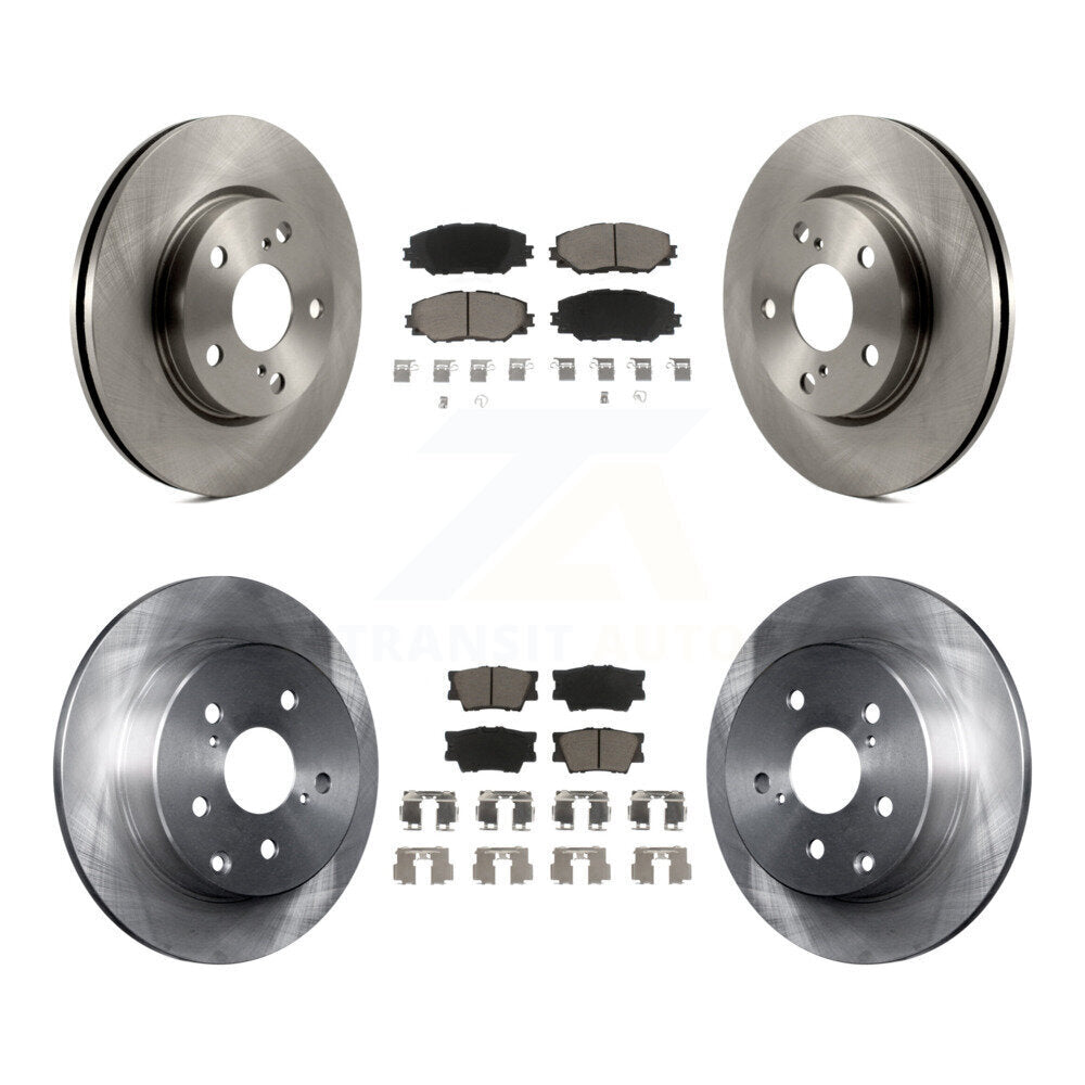 Disc Brake Rotors And Ceramic Pads Front Rear Kit For Toyota RAV4 Lexus HS250h