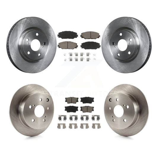 Disc Brake Rotors And Ceramic Pads Front Rear Kit For Toyota Matrix Pontiac Vibe