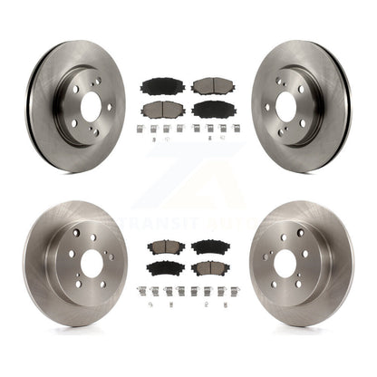 Disc Brake Rotors And Ceramic Pads Front Rear Kit For 2012-2018 Toyota Prius V
