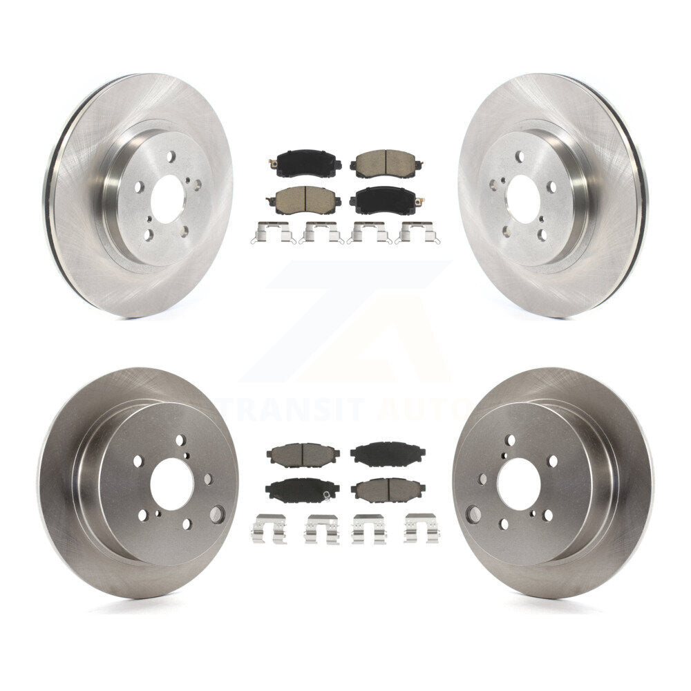 Disc Brake Rotors And Ceramic Pads Front Rear Kit For Subaru Crosstrek Impreza