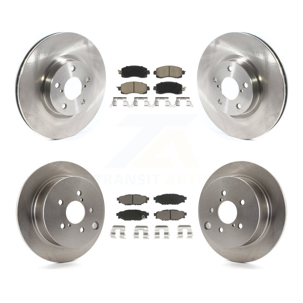 Disc Brake Rotors And Ceramic Pads Front Rear Kit For Subaru Impreza