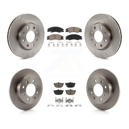 Disc Brake Rotors And Ceramic Pads Front Rear Kit For Kia Spectra Spectra5