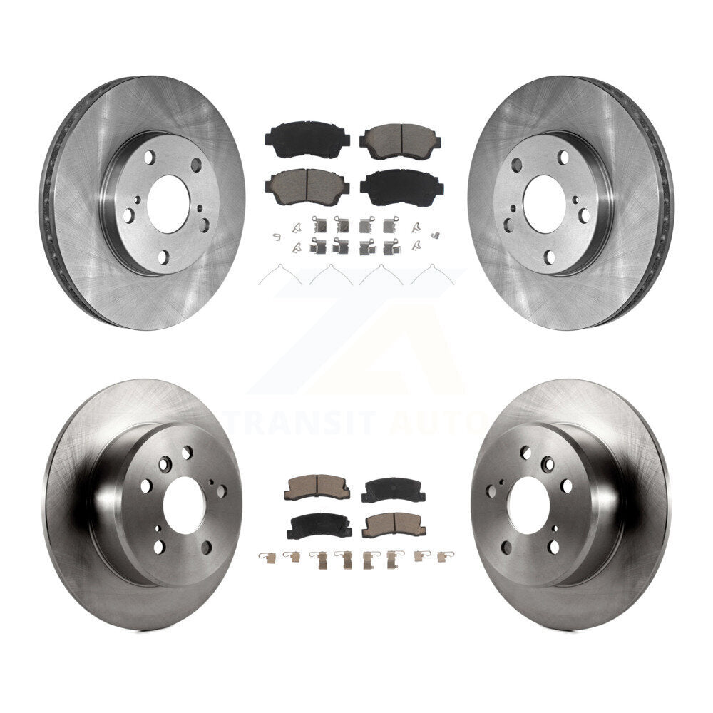 Disc Brake Rotors And Ceramic Pads Front Rear Kit For Toyota Camry Lexus ES300