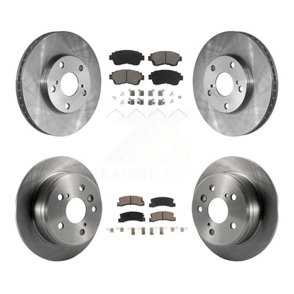 Disc Brake Rotors And Ceramic Pads Front Rear Kit For Toyota Camry
