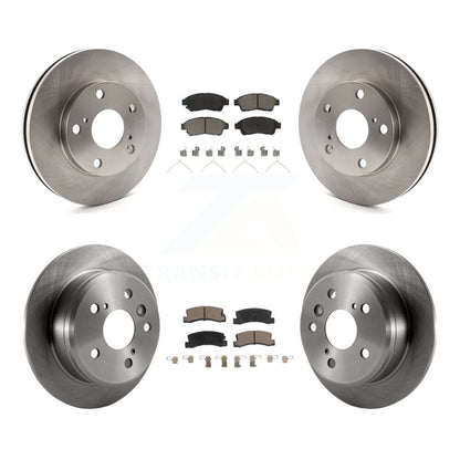 Disc Brake Rotors And Ceramic Pads Front Rear Kit For Toyota Camry