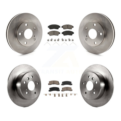 Disc Brake Rotors And Ceramic Pads Front Rear Kit For Toyota Camry