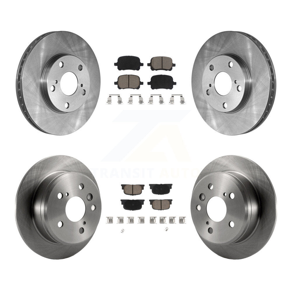 Disc Brake Rotors And Ceramic Pads Front Rear Kit For Toyota Camry Lexus ES300