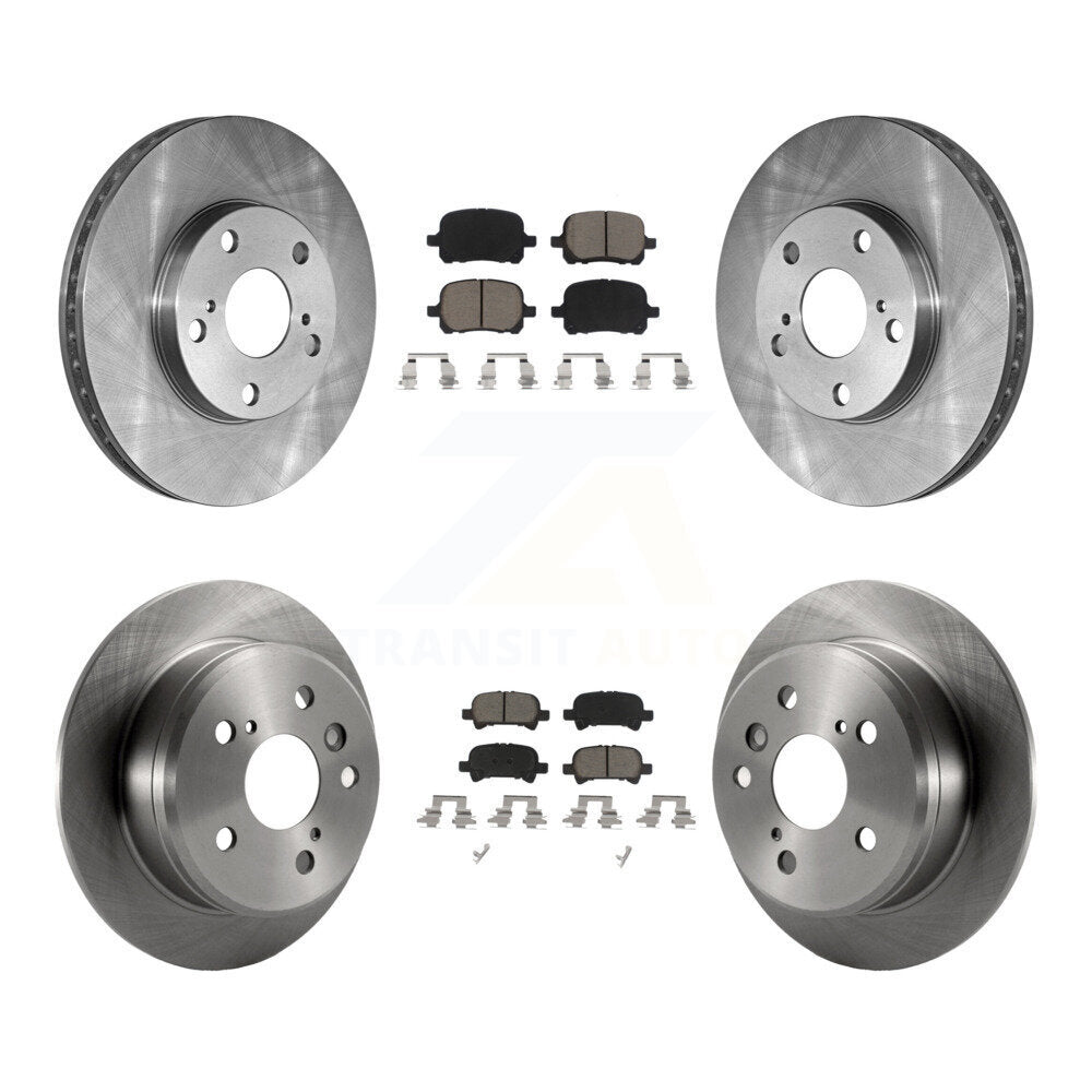 Disc Brake Rotors And Ceramic Pads Front Rear Kit For Toyota Camry Solara