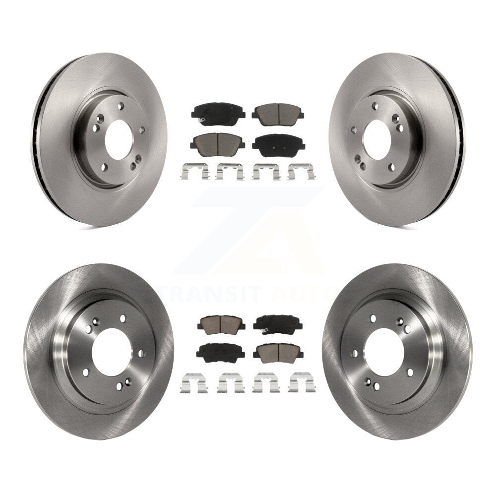 Disc Brake Rotors And Ceramic Pads Front Rear Kit For Kia Optima