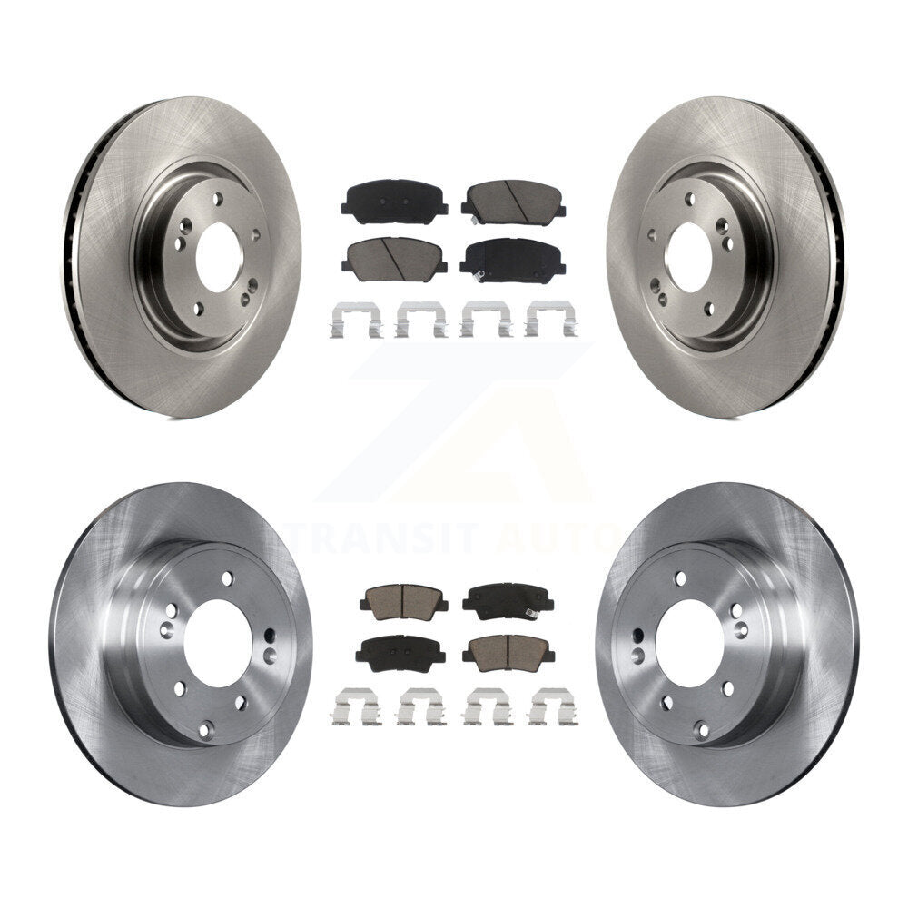 Disc Brake Rotors And Ceramic Pads Front Rear Kit For Kia Optima 2.0L