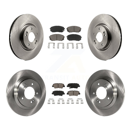 Disc Brake Rotors And Ceramic Pads Front Rear Kit For Hyundai Sonata Kia Cadenza