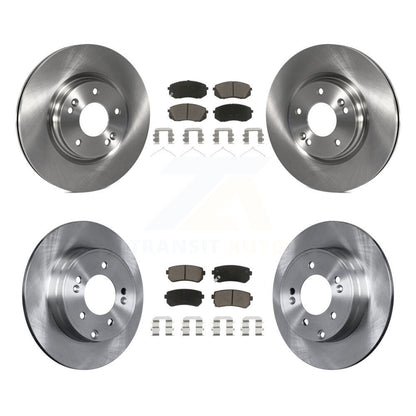 Disc Brake Rotor & Ceramic Pad Front Rear Kit For 2016 Hyundai Sonata GAS engine
