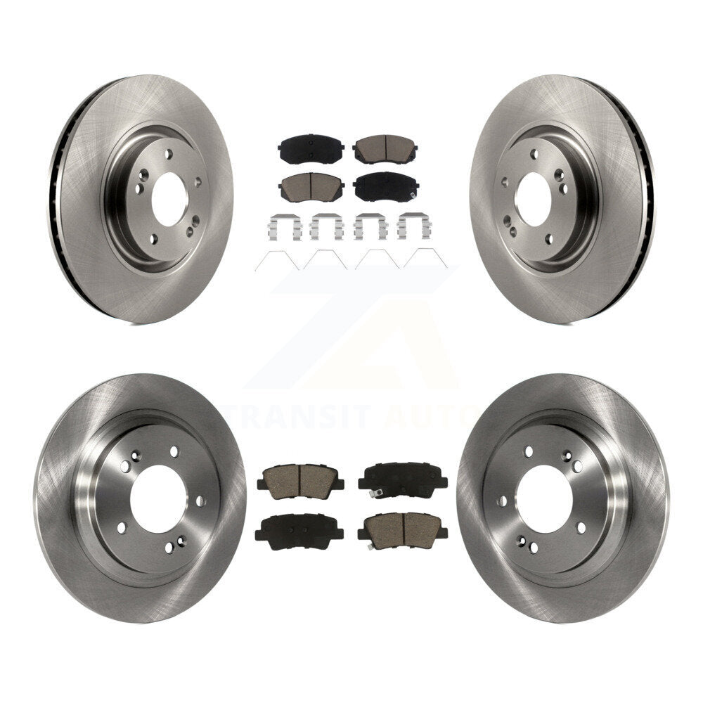 Disc Brake Rotors And Ceramic Pads Front Rear Kit For Kia Optima