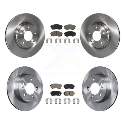 Brake Rotors Ceramic Pad Front Rear Kit For Kia Optima With Manual Parking