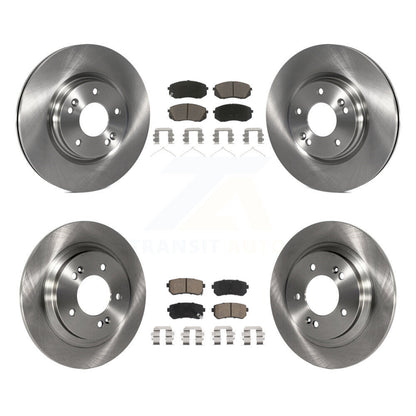 Disc Brake Rotors & Ceramic Pad Front Rear Kit For 2016 Kia Optima LX/EX/LX 1.6T