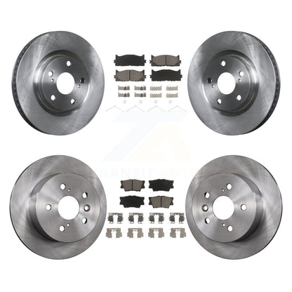 Disc Brake Rotors Ceramic Pad Front Rear Kit For Toyota Camry Lexus ES350 Avalon