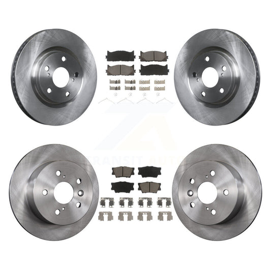 Disc Brake Rotors Ceramic Pad Front Rear Kit For Toyota Camry Lexus ES350 Avalon