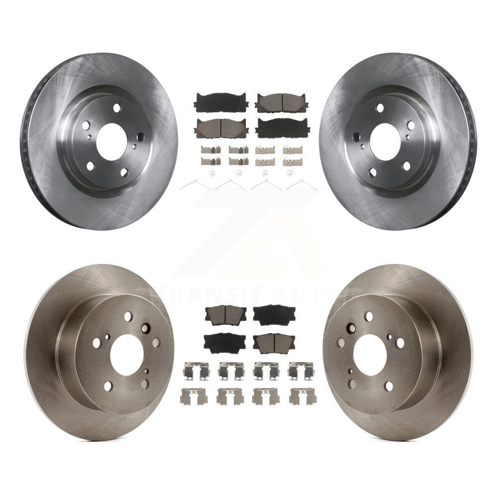 Disc Brake Rotors Ceramic Pad Front Rear Kit For Toyota Camry Lexus ES350 Avalon