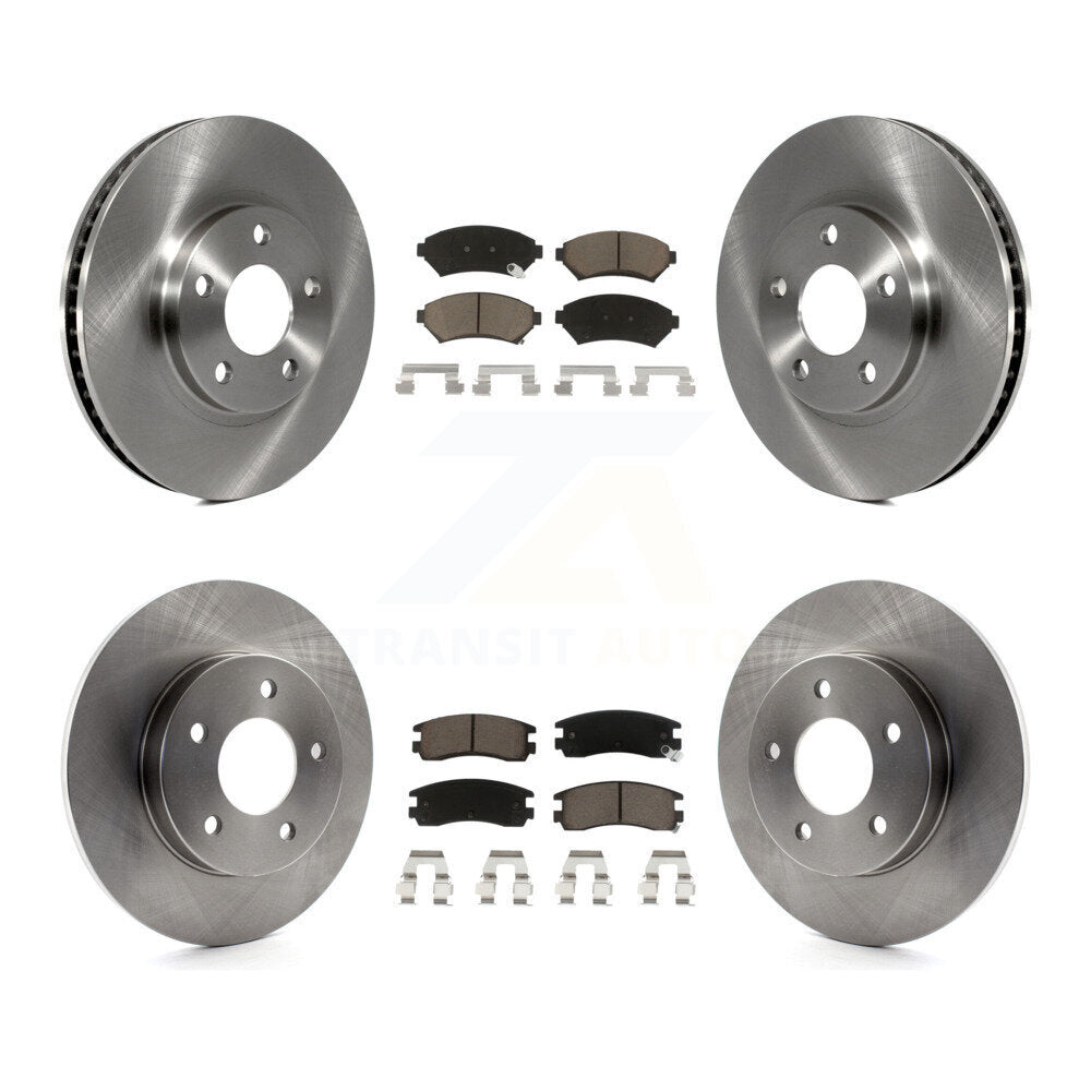 Brake Rotors & Ceramic Pad Front Rear Kit For Cadillac DeVille Buick Park Avenue