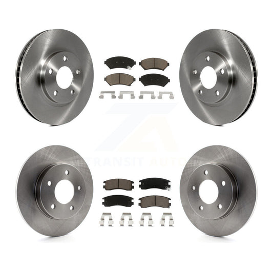 Brake Rotors & Ceramic Pad Front Rear Kit For Cadillac DeVille Buick Park Avenue