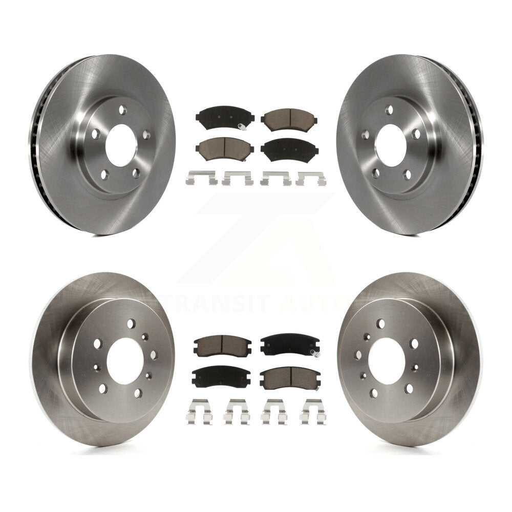 Brake Rotor Ceramic Pad Front Rear Kit For Chevrolet Impala Monte Carlo Intrigue