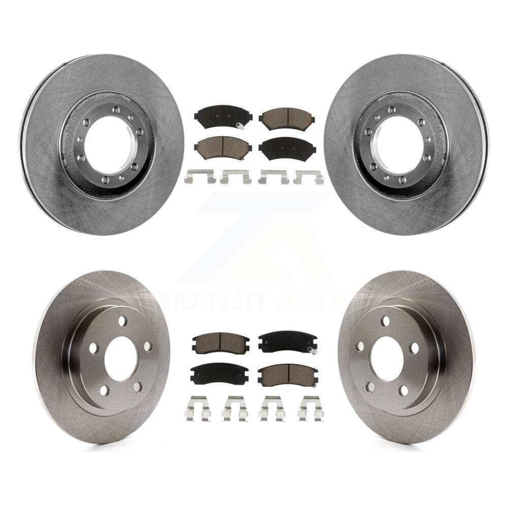 Disc Brake Rotor Ceramic Pad Front Rear Kit For Buick LeSabre Pontiac Bonneville