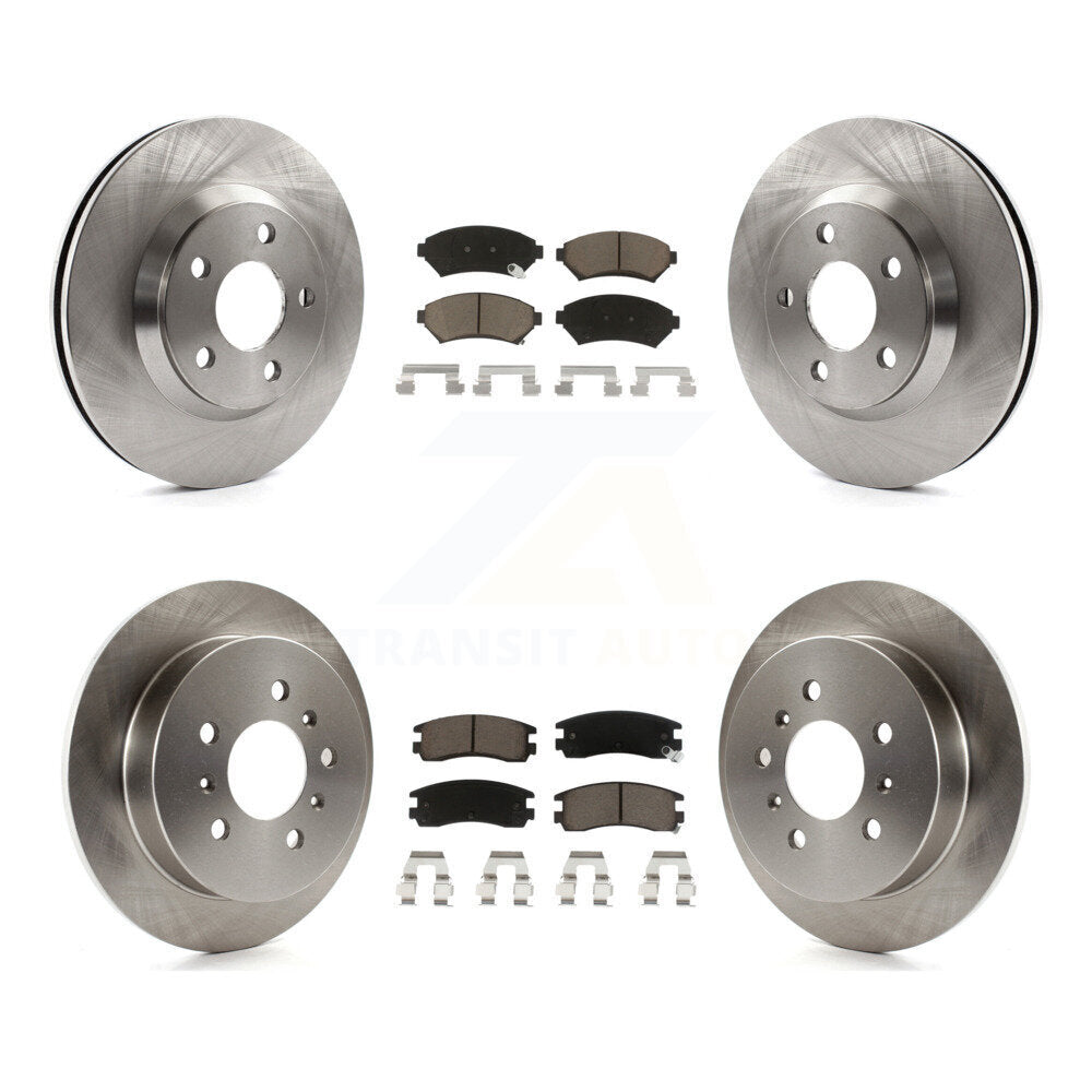 Brake Rotor And Ceramic Pad Front Rear Kit For 2005 Chevrolet Impala Monte Carlo