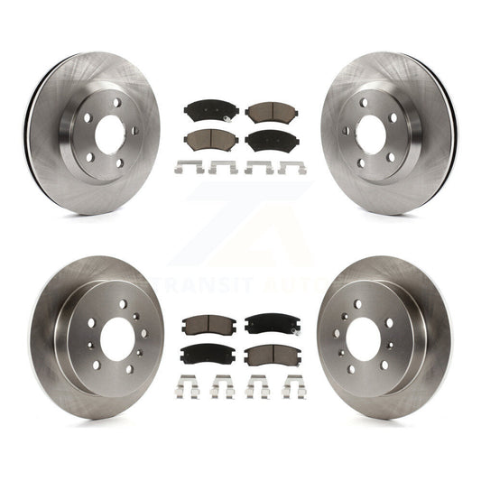 Brake Rotor And Ceramic Pad Front Rear Kit For 2005 Chevrolet Impala Monte Carlo