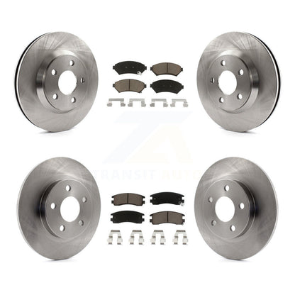 Brake Rotors & Ceramic Pad Front Rear Kit For Cadillac DeVille Buick Park Avenue
