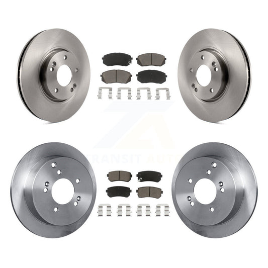 Disc Brake Rotors And Ceramic Pad Front Rear Kit For Hyundai Tucson Kia Sportage