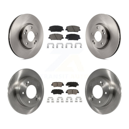 Brake Rotor & Ceramic Pad Front Rear Kit For 13-15 Hyundai Veloster Turbocharged