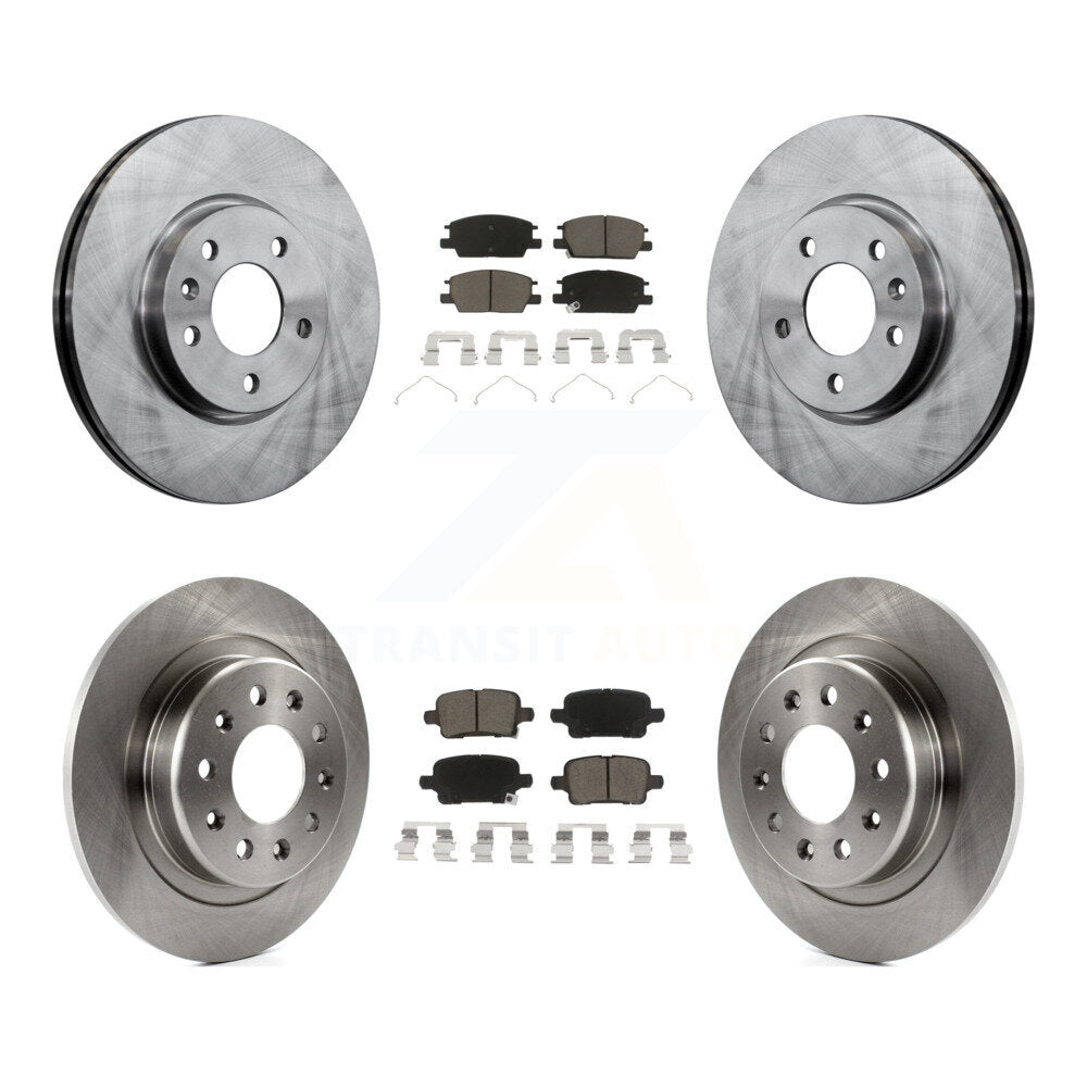 Brake Rotors Ceramic Pad Front Rear Kit For Chevrolet Equinox GMC Terrain Malibu