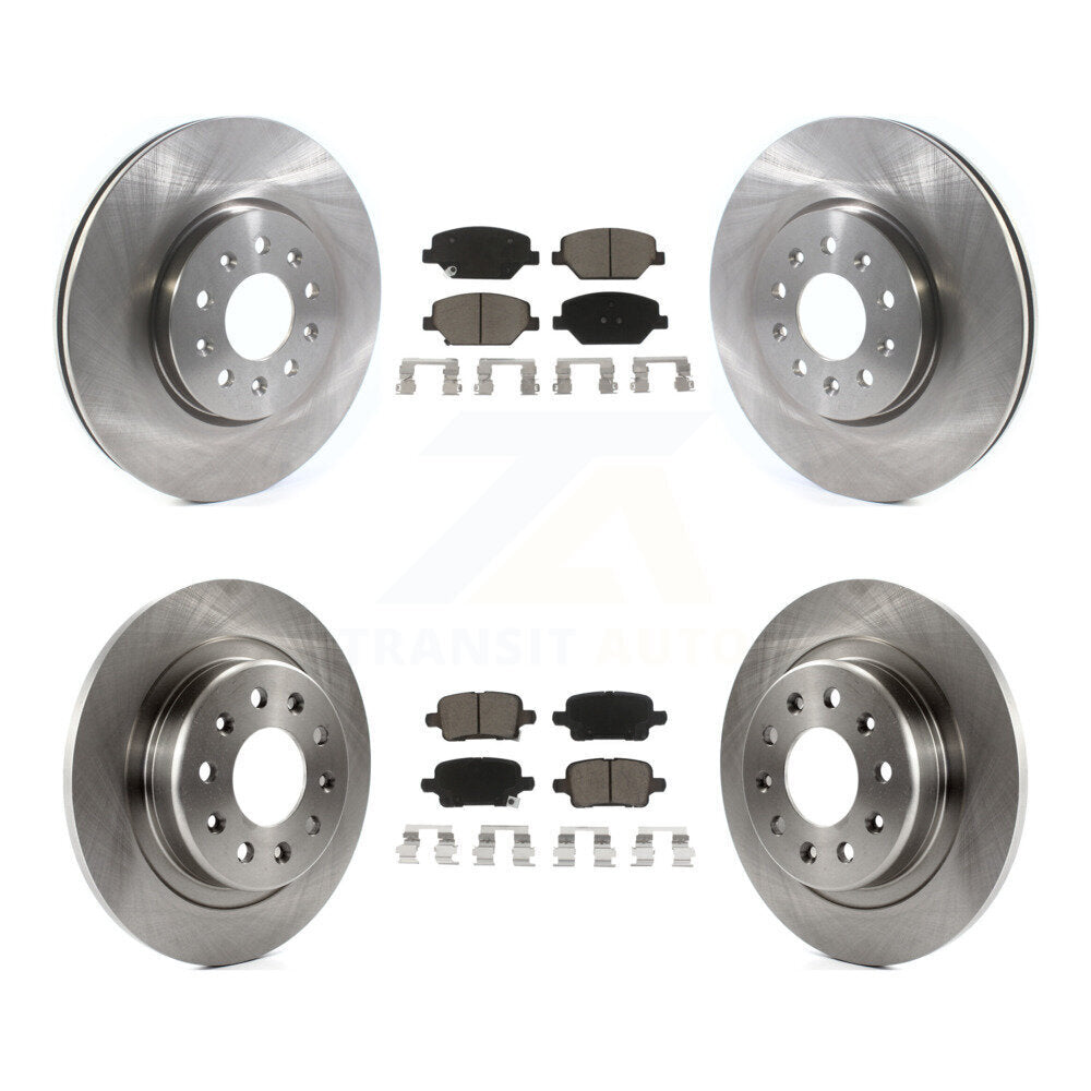 Brake Rotor & Ceramic Pad Front Rear Kit For Chevrolet Equinox GMC Terrain Buick