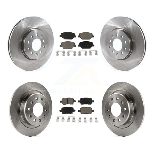 Brake Rotor & Ceramic Pad Front Rear Kit For Chevrolet Equinox GMC Terrain Buick