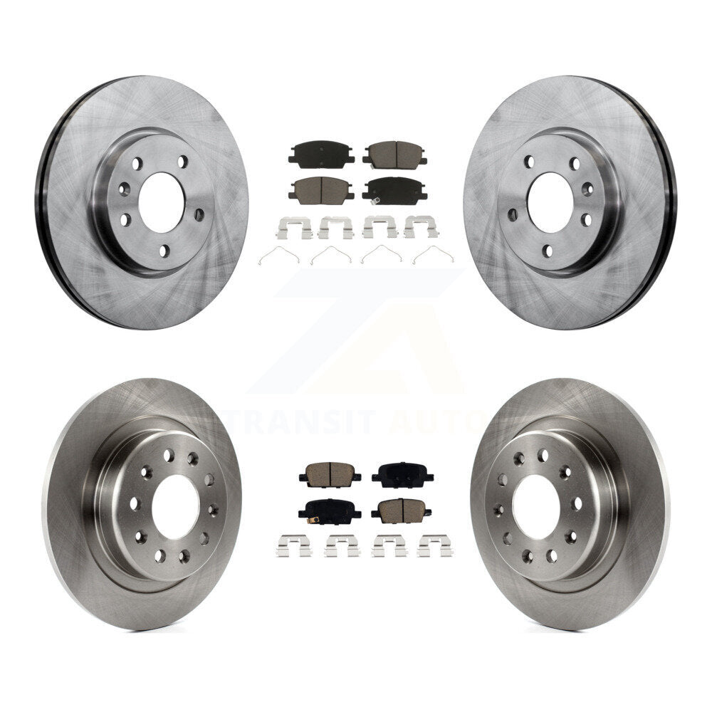 Disc Brake Rotors And Ceramic Pads Front Rear Kit For Chevrolet Malibu
