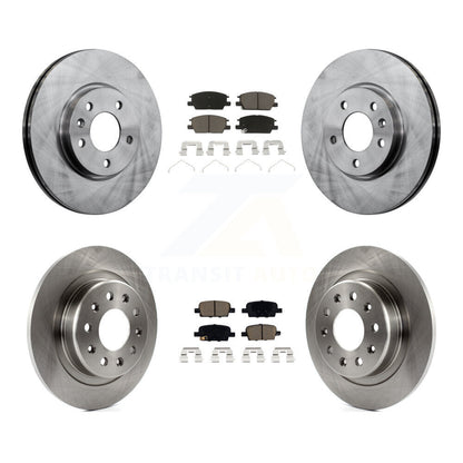 Disc Brake Rotors And Ceramic Pads Front Rear Kit For Chevrolet Malibu