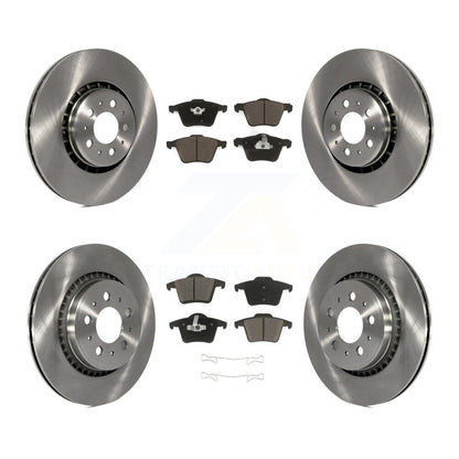 Disc Brake Rotors And Ceramic Pads Front Rear Kit For Volvo XC90
