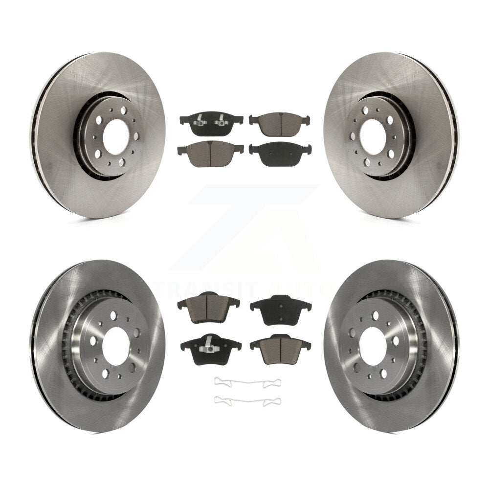 Disc Brake Rotors And Ceramic Pads Front Rear Kit For Volvo XC90