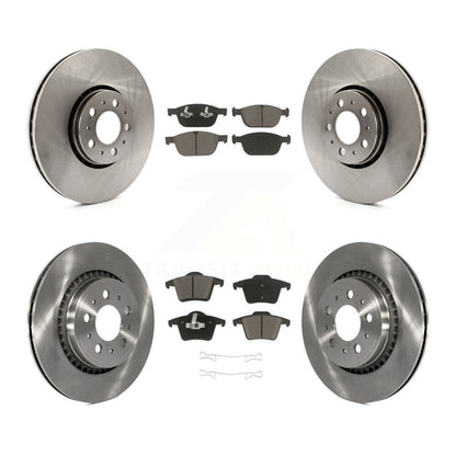 Disc Brake Rotors And Ceramic Pads Front Rear Kit For Volvo XC90