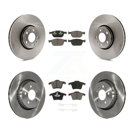 Disc Brake Rotors And Ceramic Pads Front Rear Kit For Volvo XC90