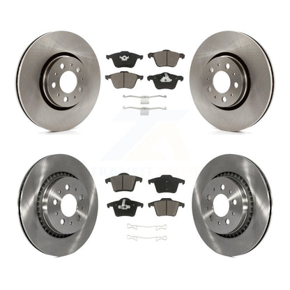 Disc Brake Rotors And Ceramic Pads Front Rear Kit For Volvo XC90