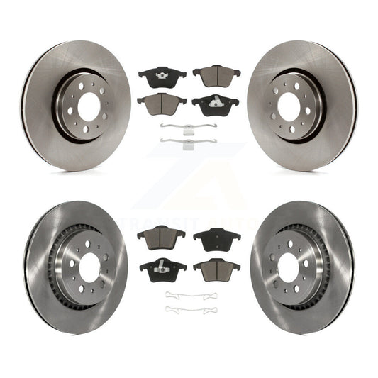 Disc Brake Rotors And Ceramic Pads Front Rear Kit For Volvo XC90